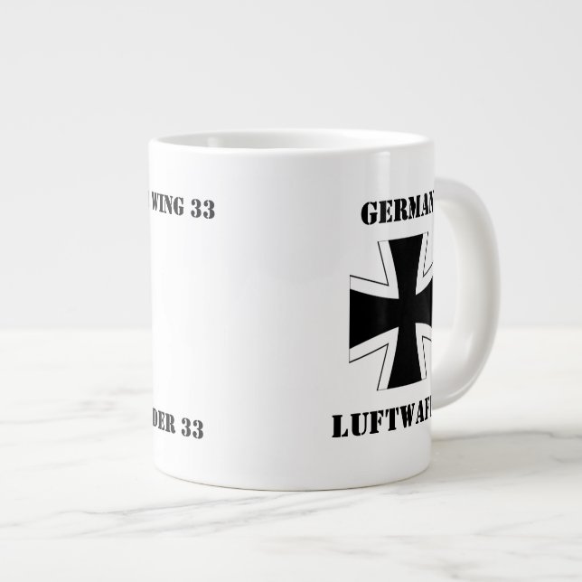 German Luftwaffe Jagdbombergeschwader 33 Mug (Front Right)