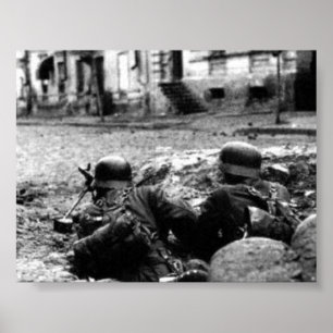 German Machine Gun Nest Poster