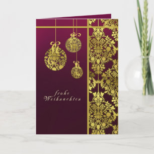 german merry christmas greeting card
