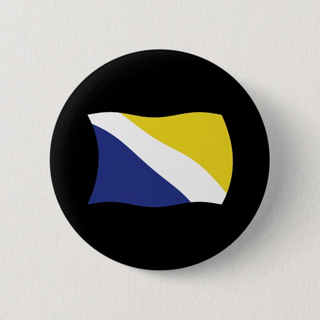 German Minority of Northern Schleswig Flag Button (Front)