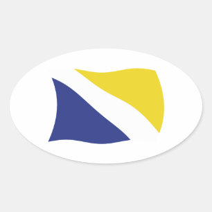 German Minority of Northern Schleswig Flag Sticker