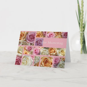 german mother's day pastel rose collage card