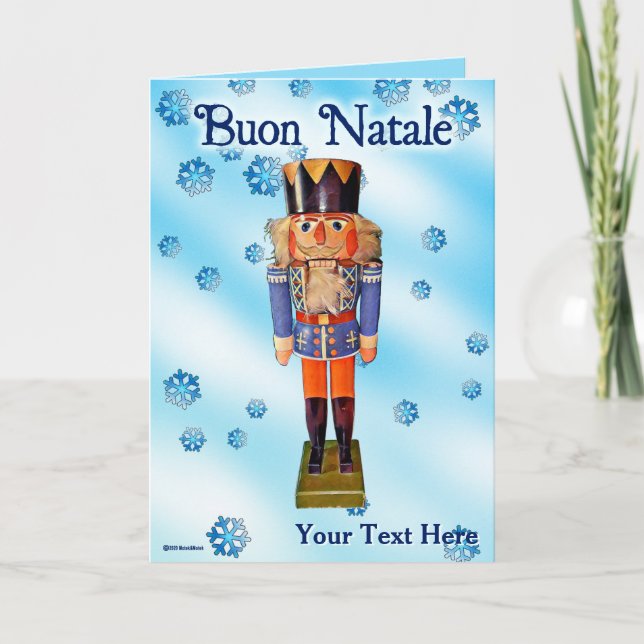 German Nutcracker - Buon Natale Card (Front)