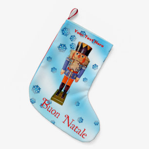 German Nutcracker - Buon Natale Small Christmas Stocking