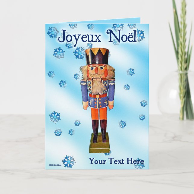 German Nutcracker - Joyeux Noël Card (Front)