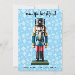 German Nutcracker - Vrolijk kerstfeest Custom Holiday Card