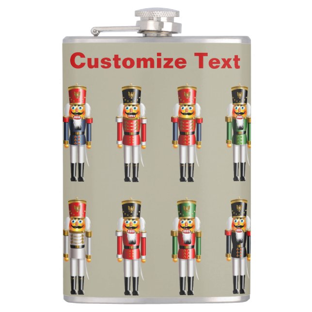 German Nutcrackers Hip Flask (Front)