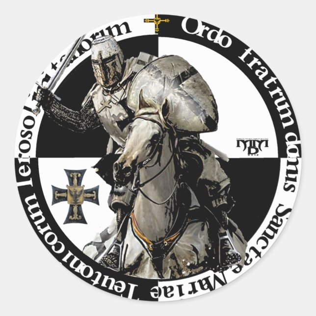 German Order Knight in attack sticker (Front)