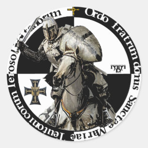 German Order Knight in attack sticker