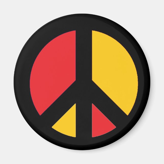 German Peace Symbol Magnet (Front)