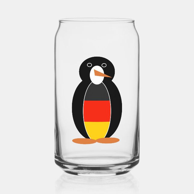 German Penguin -- Deutsch Pinguin Can Glass (Front)