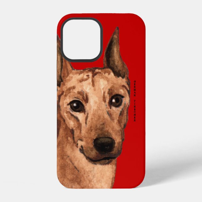 German Pinscher Colour Block iPhone Case (Back)