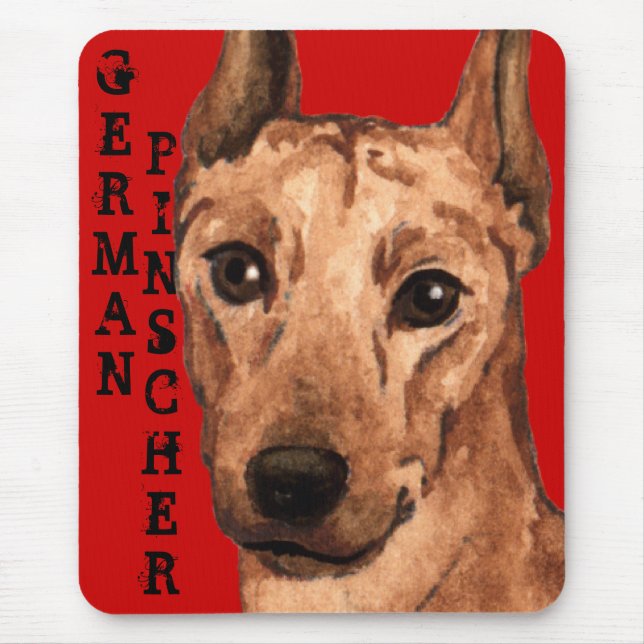 German Pinscher Colour Block Mouse Mat (Front)