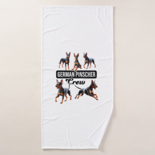 German Pinscher Crew Bath Towel