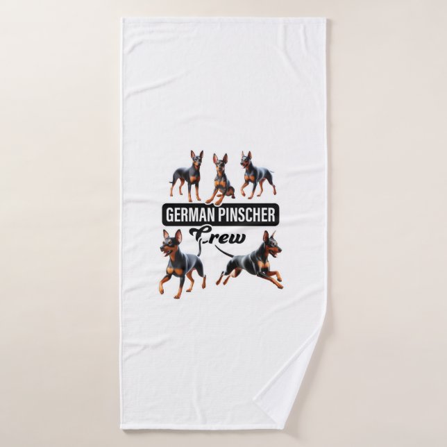 German Pinscher Crew  Bath Towel (Bath Towel)