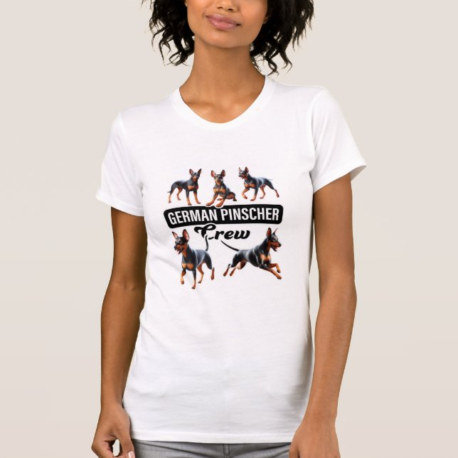 German Pinscher Crew  T-Shirt (Front)