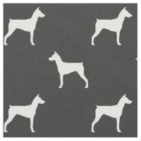 German Pinscher Dog Breed Silhouettes Patterned
