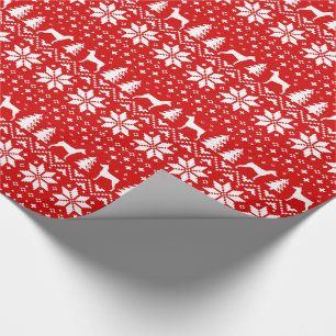 German Pinscher Dog Silhouettes Christmas Pattern Wrapping Paper