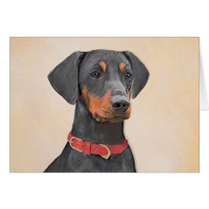 German Pinscher Painting Original Animal Art