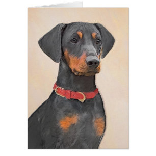 German Pinscher Painting Original Animal Art