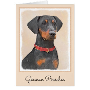 German Pinscher Painting Original Animal Art