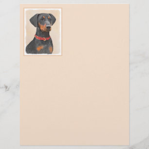 German Pinscher Painting Original Animal Art