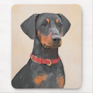 German Pinscher Painting Original Animal Art Mouse Mat