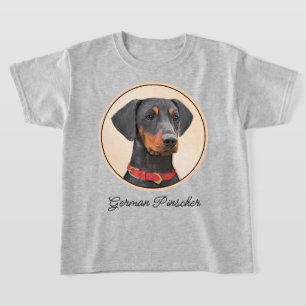 German Pinscher Painting Original Animal Art T-Shirt