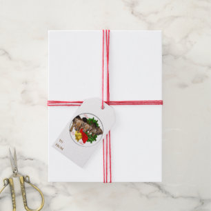 German Pinscher Puppies Christmas Gift Tags