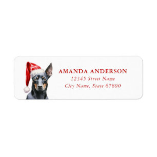 German Pinscher Return Address Labels