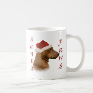 German Pinscher Santa Paws Coffee Mug