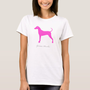 German Pinscher T-shirt (pink natural version)