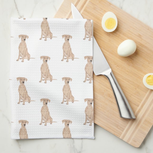 German Pinscher Tea Towel (Quarter Fold)