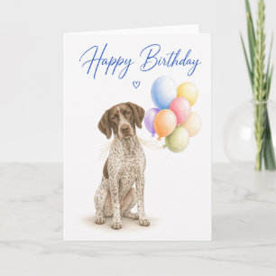 German Pointer Birthday Card