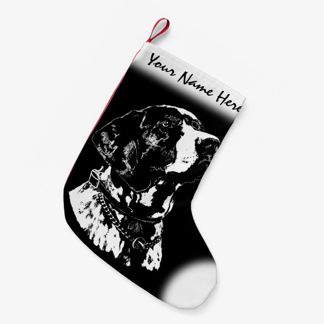 German Pointer Christmas Stocking Dog Stockings (Front (Hanging))