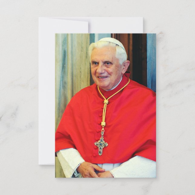 German Pope Benedict Thank You Card (Front)