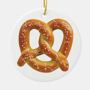 German Pretzel Ceramic Tree Decoration