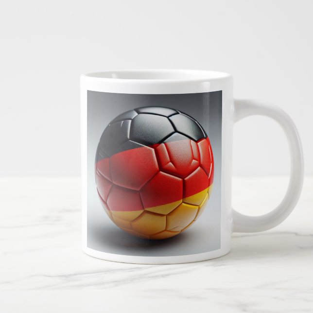 German Pride Soccer  Large Coffee Mug (Right)