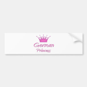 German Princess Bumper Sticker