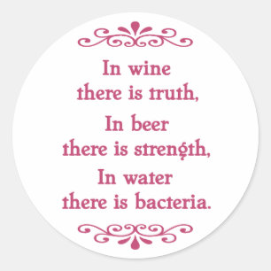German Proverb -CF Classic Round Sticker