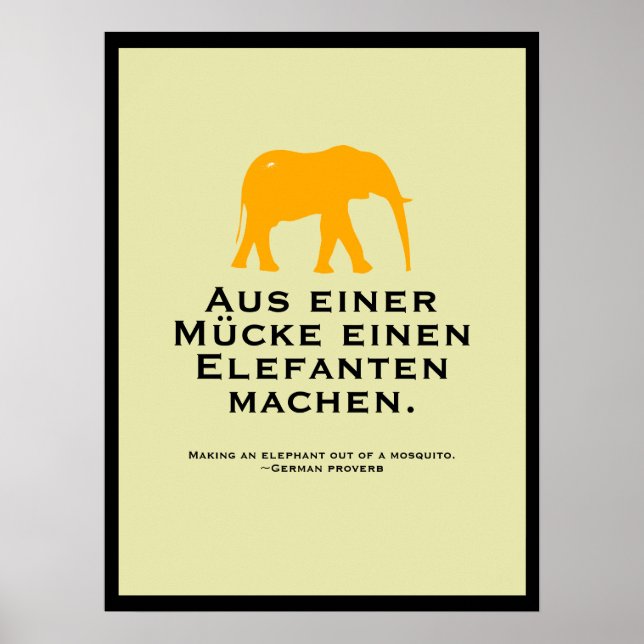 German Proverb Poster (Front)