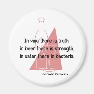 German Proverb -retro Magnet
