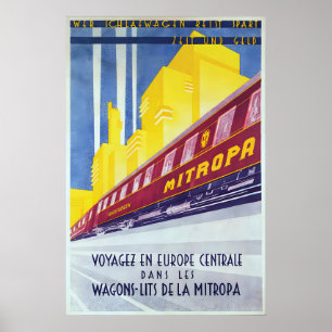 German Railways Poster Who travels by sleeper