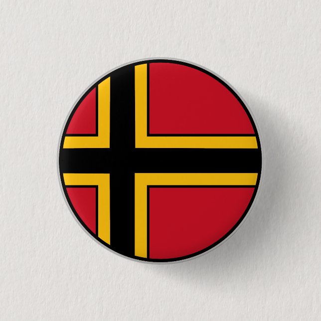 German Resistance Flag 3 Cm Round Badge (Front)