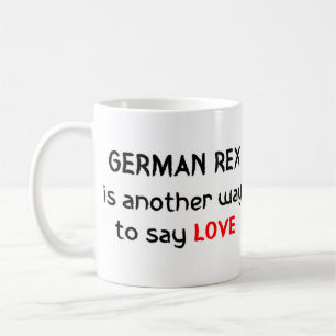 german rex love coffee mug