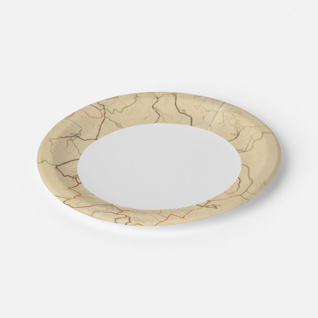 German Rivers 2 Paper Plate (Angled)