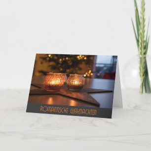 German Romantic Merry Christmas Greetings Card
