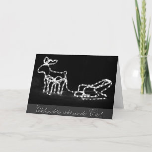German Romantic Merry Christmas Greetings Card