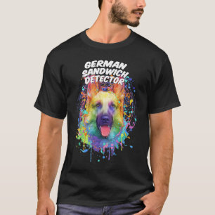 German Sandwich Detector German Shepherd Humour S T-Shirt