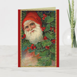 German Santa Christmas Card